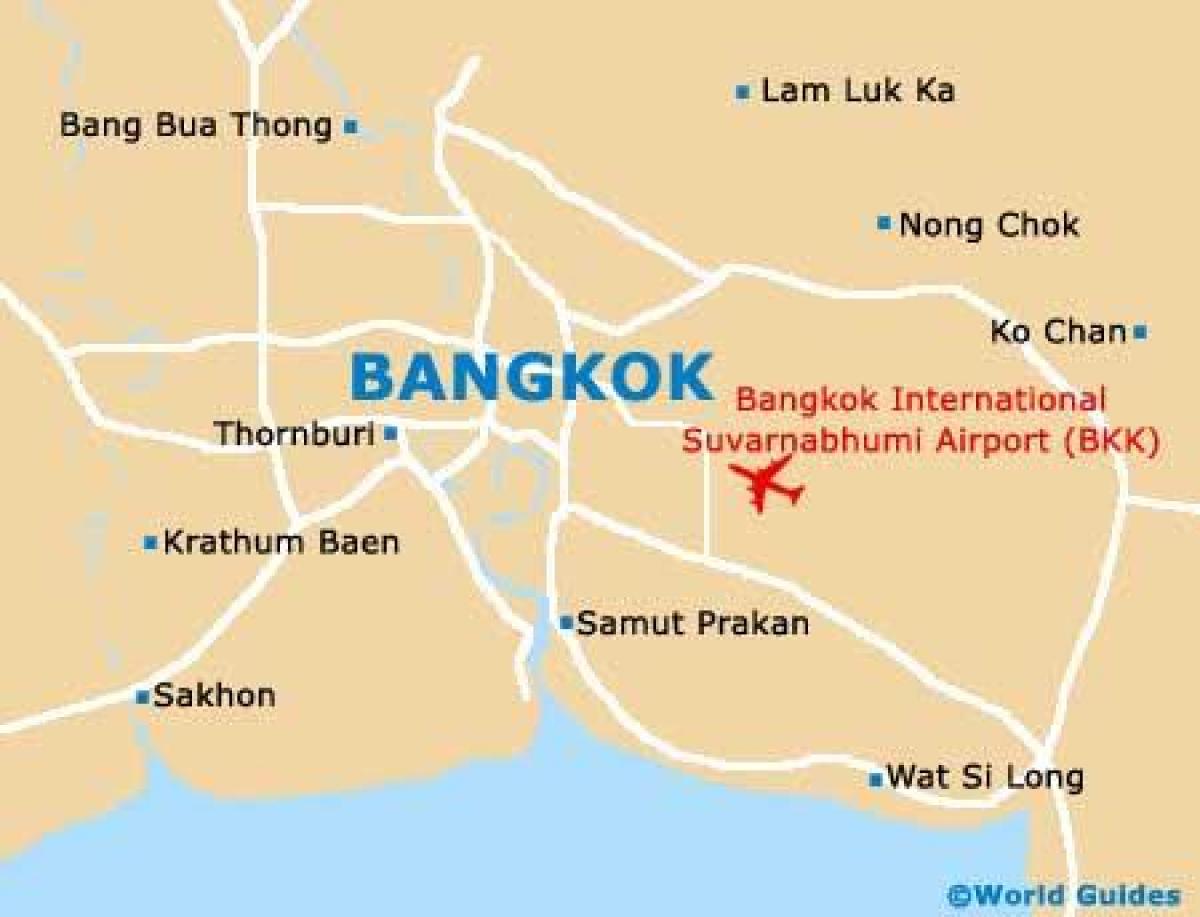 Bangkok (Krung Thep) airports map