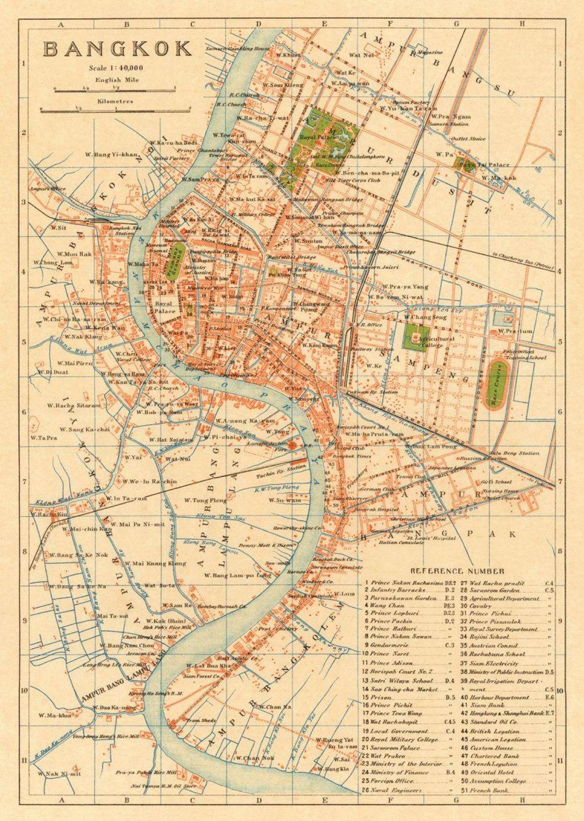 Bangkok (Krung Thep) historical map